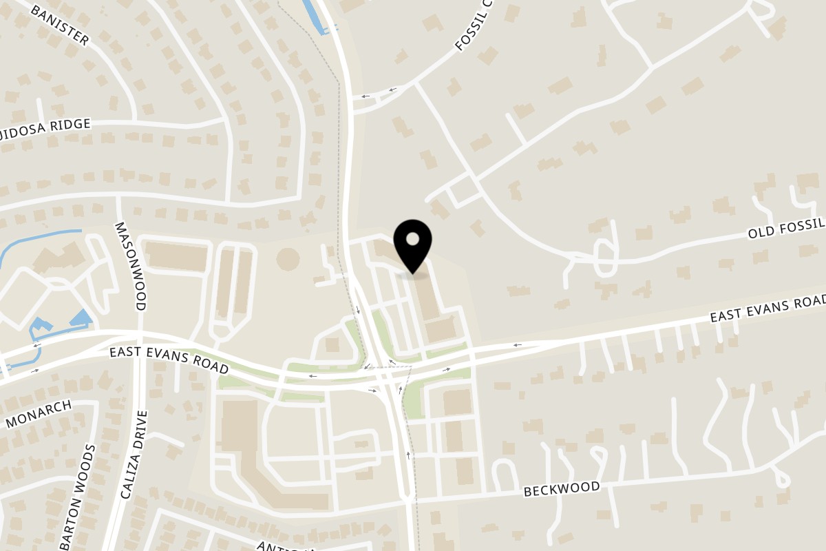 Map showing the location of 46th St. New York Style Pizzeria Evans Road on 22250 Bulverde Rd in San Antonio
